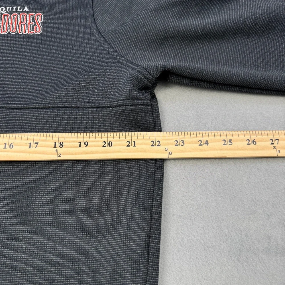Under Armour Golf Sweatshirt Mens Large Gray 1/4 Zip ColdGear Tequila Cazadores